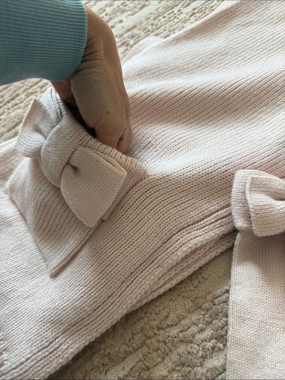 Kate Spade Set of 3: Scarf, Beanie & Gloves Light Pink